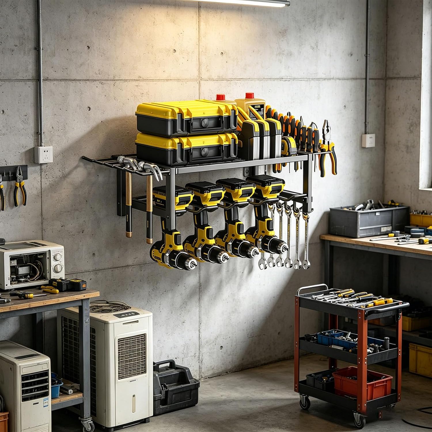  Porte-outils Mural En Acier Au Carbone Pour Outils électriques Et Ateliers
