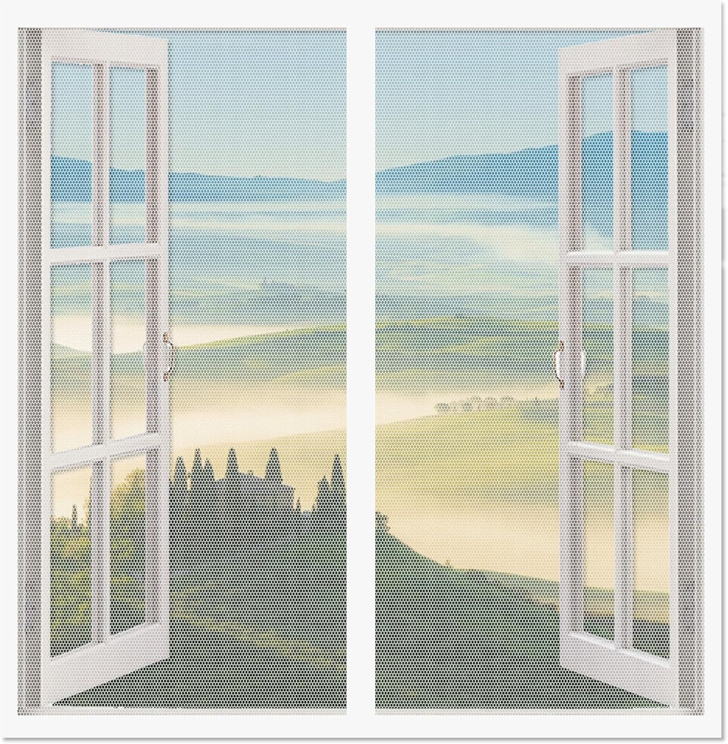  Mosquito Net Door Window 103 X 99 Cm Magnetic Mosquito Net Door Easy To Install Without Drilling For Windows Or White