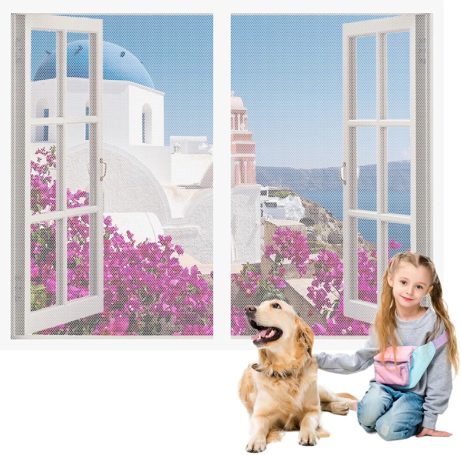  Moustiquaire Magnétique Pour Porte Fenêtre 100 X 170 Cm Sans Perçage Fermeture Automatique Sans Perçage Facile à Installer Pour La Plupart Les Types De Fenêtres Ou Porte, Blanc